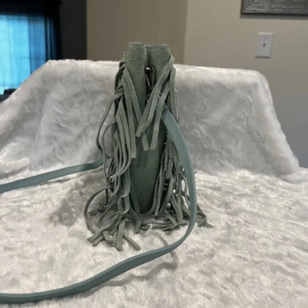 Suede Fringe Purse - Picture 5 of 5
